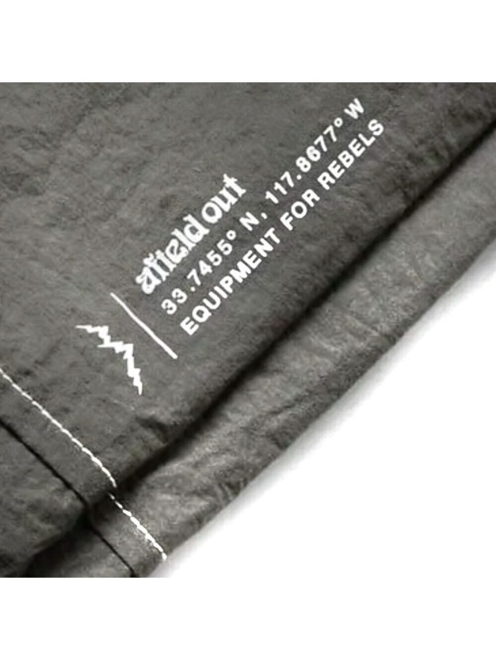 NEW - Afield out Tapered, Crinkled, Stitch Nylon, Canvas Gray Trousers Pants - Picture 5 of 16